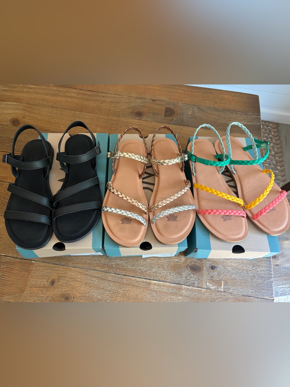 TOMS Kira Braided Strap Summer Sandals